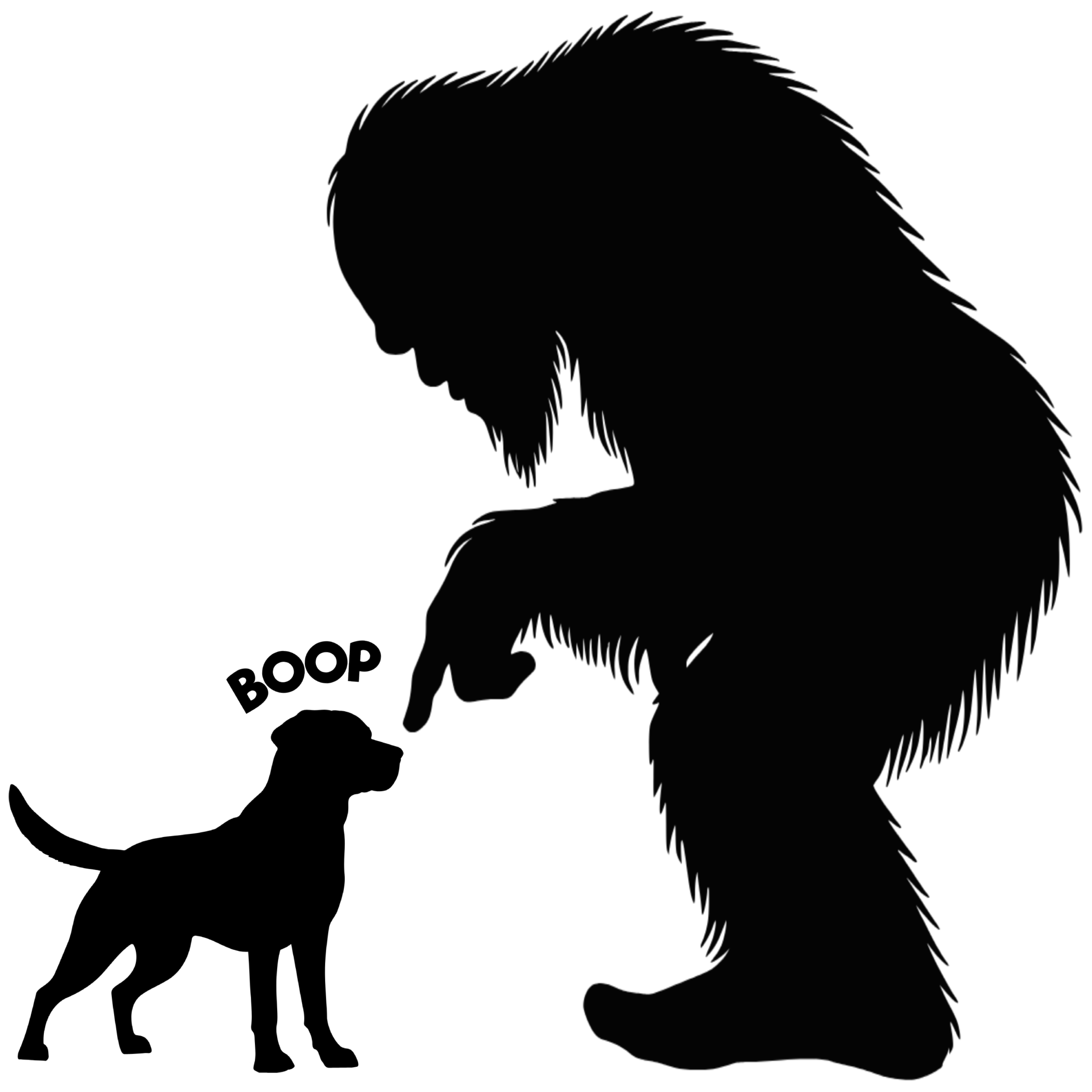 Labrador Retriever Nose Boop Bigfoot Sticker