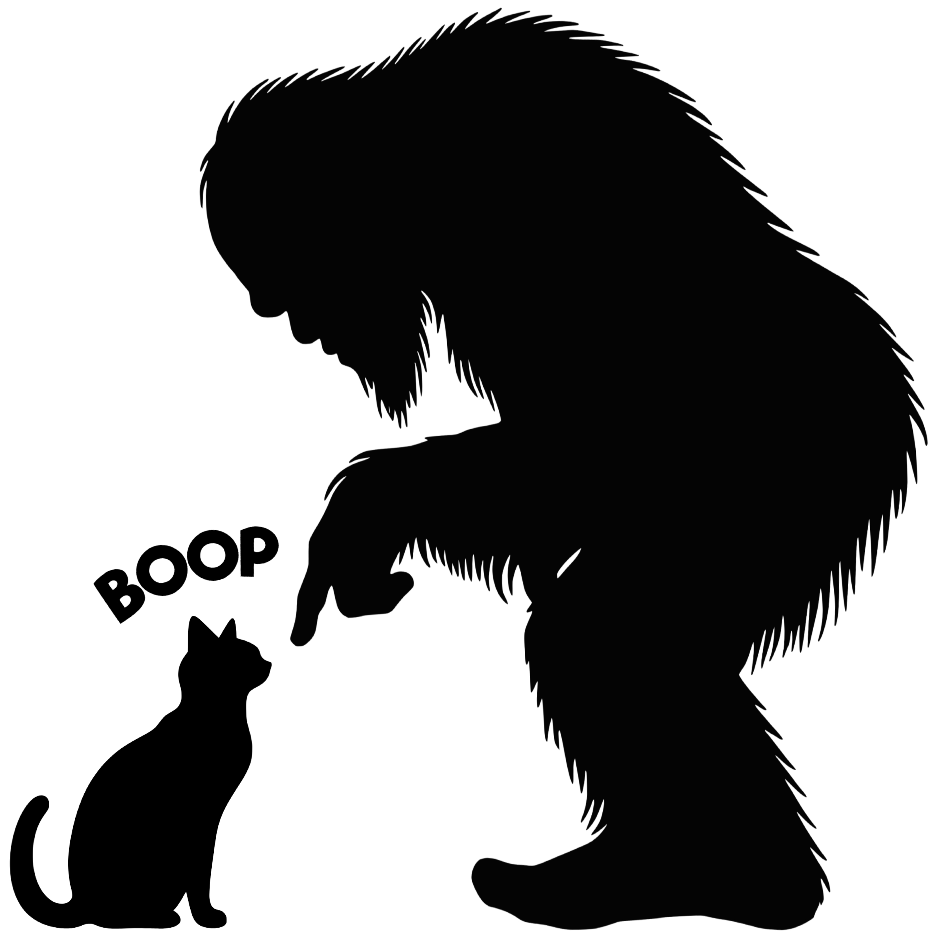 Cat Boop Bigfoot Sticker