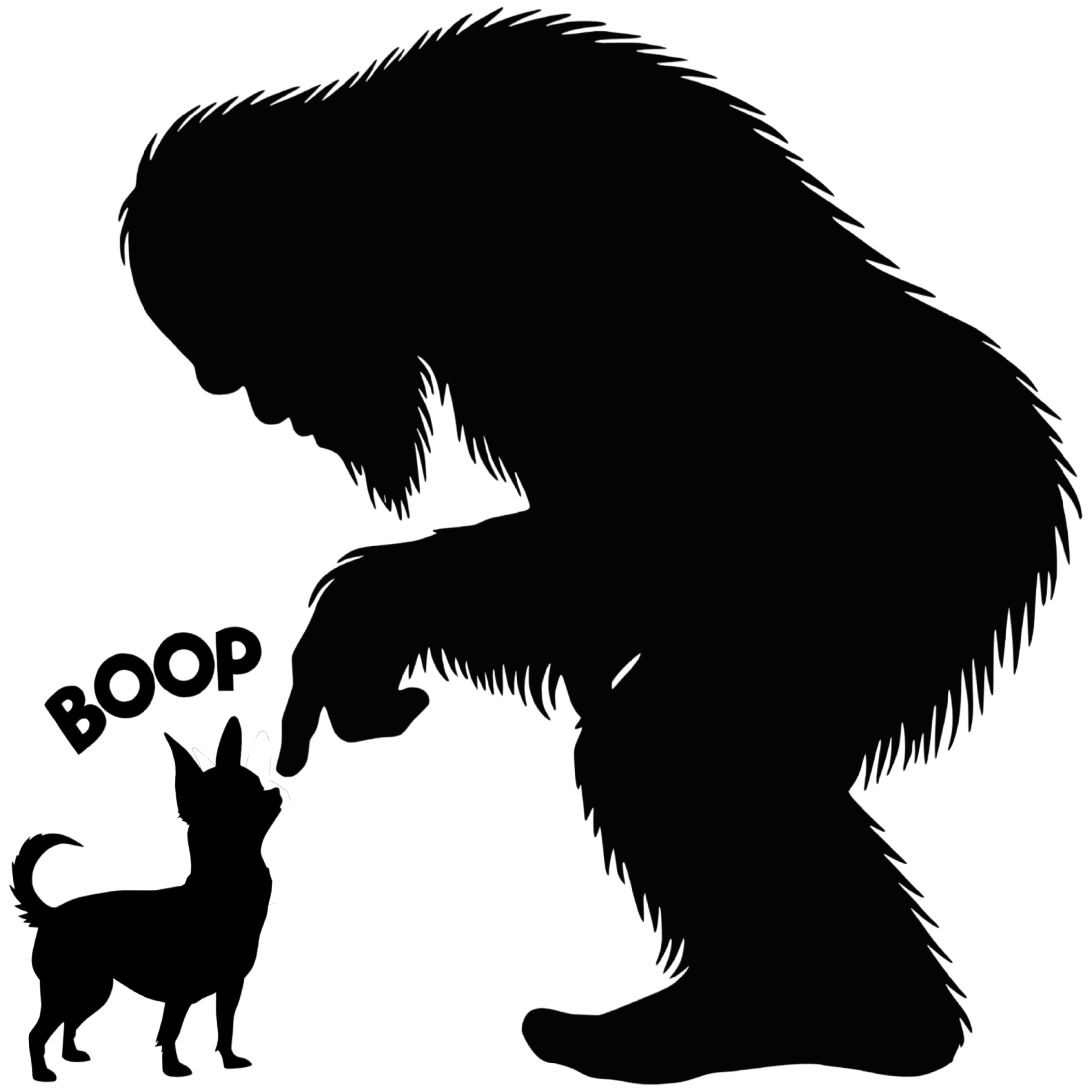Chihuahua Nose Bigfoot Boop Sticker