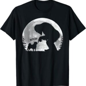 Pug Boop Nose Bigfoot Pug Moon T-Shirt