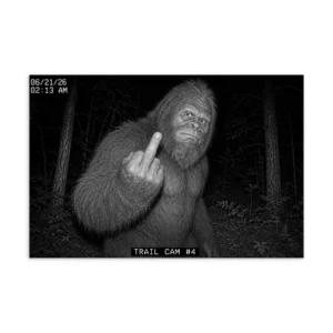 Bigfoot's Official Response Trail Cam Postcard