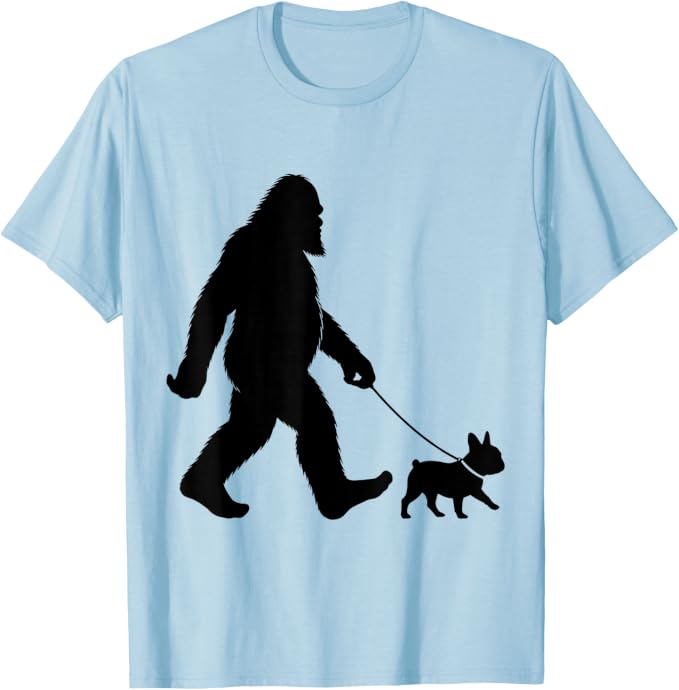 Sasquatch Walking Frenchie T-Shirt